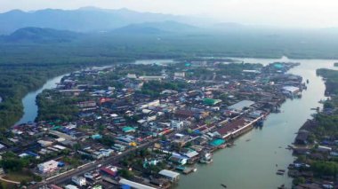 Ranong, Tayland havacılık şehri manzarası