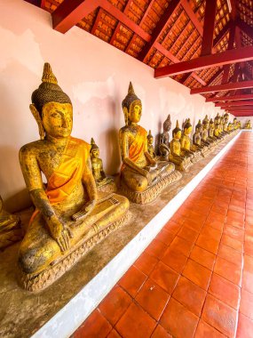 Wat Phra Boromathat Chaiya, Surat Thani, Tayland 'da. Yüksek kalite fotoğraf