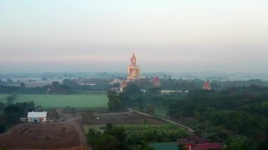 Big Buddha during sunset at Wat Muang in Ang Thong, Thailand, south east asia
