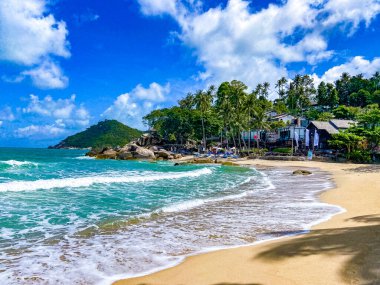 Aerial view of Thong Nai Pan Beach in Koh Phangan, Thailand, south east asia