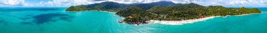 Aerial view of Thong Nai Pan Beach in Koh Phangan, Thailand, south east asia