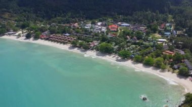 Aerial view of Thong Nai Pan Beach in Koh Phangan, Thailand, south east asia