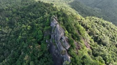 Aerial view of Bottle beach and viewpoint, in Koh Phangan, Thailand, south east asia