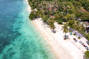 Aerial view of Leela Beach in koh Phangan, Thailand, south east asia