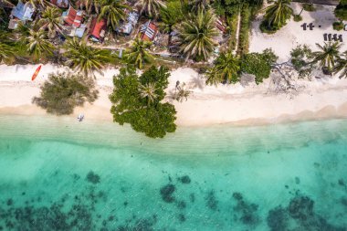 Aerial view of Leela Beach in koh Phangan, Thailand, south east asia
