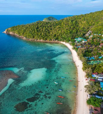 Salad beach or Haad Salad in Koh Phangan, Thailand, south east asia