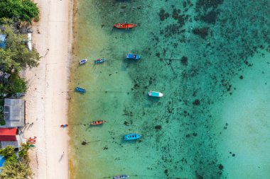 Salad beach or Haad Salad in Koh Phangan, Thailand, south east asia