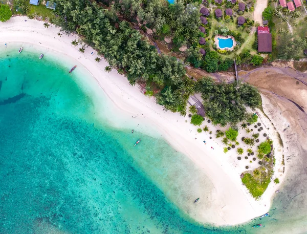 Aerial View Malibu Beach Koh Phangan Thailand South East Asia — Foto de Stock