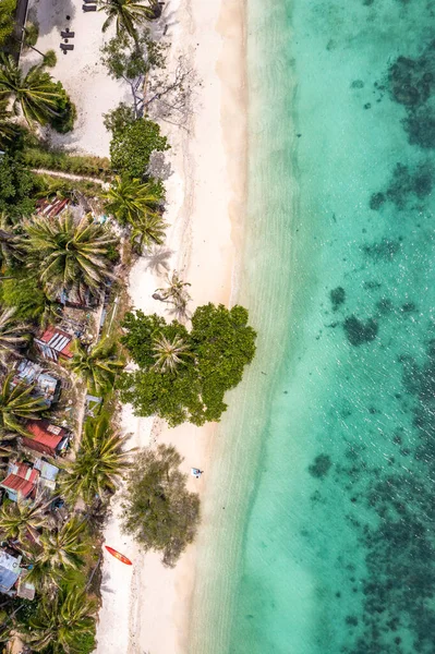 Aerial View Leela Beach Koh Phangan Thailand South East Asia — Foto de Stock