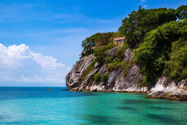 Leela Beach Wooden Promenade Koh Phangan Thailand South East Asia — стоковое фото