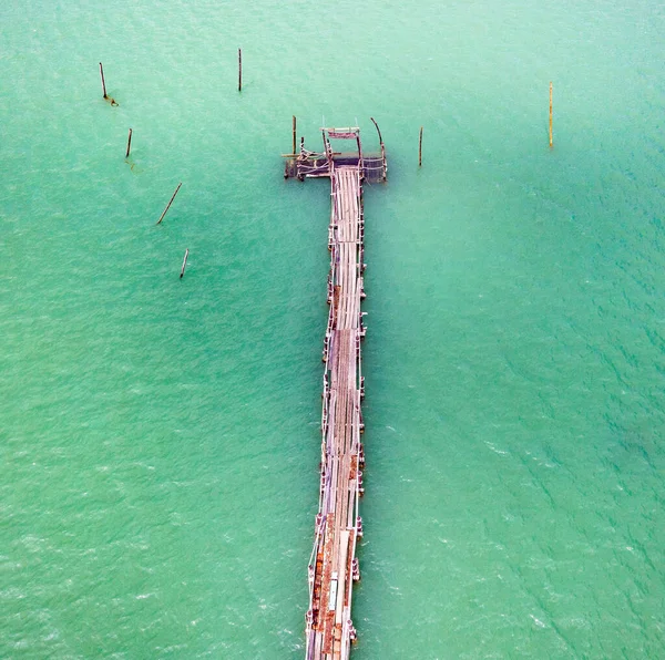 Wooden Bridge Talet Ecotourism Group Tambon Thong Nian Nakhon Thammarat — стокове фото