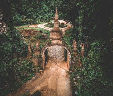 Thamma Park or Ban Khao Na Nai, temple complex in Surat Thani, Thailand, south east asia
