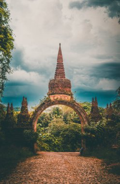 Thamma Park or Ban Khao Na Nai, temple complex in Surat Thani, Thailand, south east asia