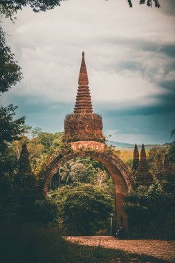 Thamma Park or Ban Khao Na Nai, temple complex in Surat Thani, Thailand, south east asia