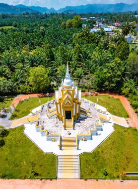 Khanom City Pillar Shrine in Nakhon Si Thammarat, Thailand. High quality photo