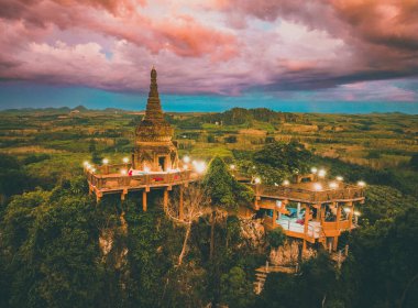 Thamma Park or Ban Khao Na Nai, temple complex in Surat Thani, Thailand, south east asia