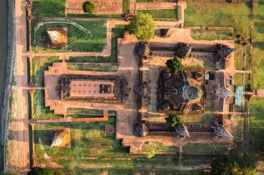 Wat Chaiwatthanaram harabe tapınağı Ayutthaya, Tayland, Güneydoğu Asya