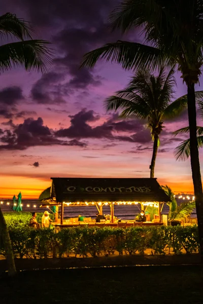 Ηλιοβασίλεμα Στην Παραλία Κάο Λακ Ταϊλάνδη Νοτιοανατολική Ασία — Φωτογραφία Αρχείου
