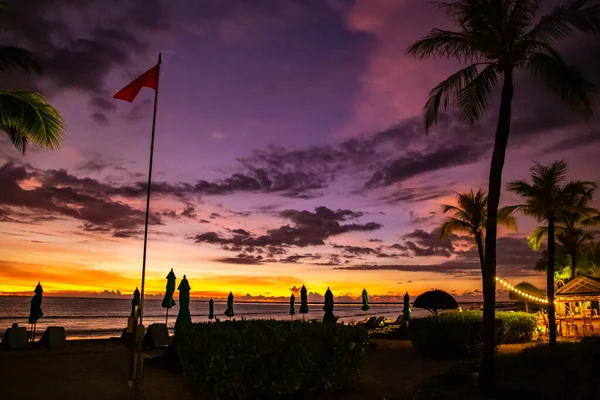 Захід Сонця Пляжі Хао Лак Таїланд Південно Східна Азія — стокове фото