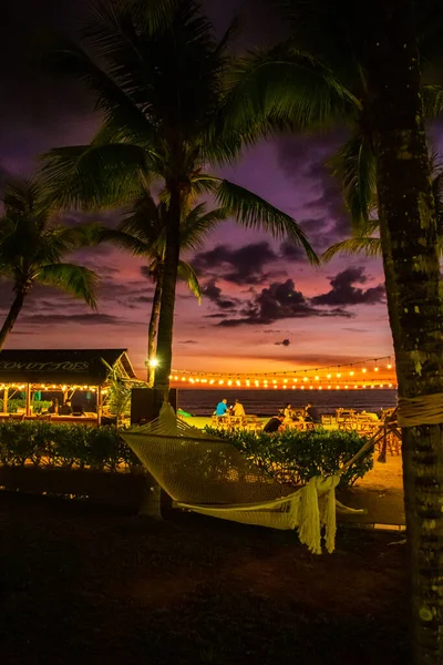 Ηλιοβασίλεμα Στην Παραλία Κάο Λακ Ταϊλάνδη Νοτιοανατολική Ασία — Φωτογραφία Αρχείου