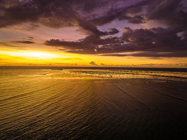 Puesta Sol Playa Khao Lak Tailandia Sudeste Asiático — Foto de Stock