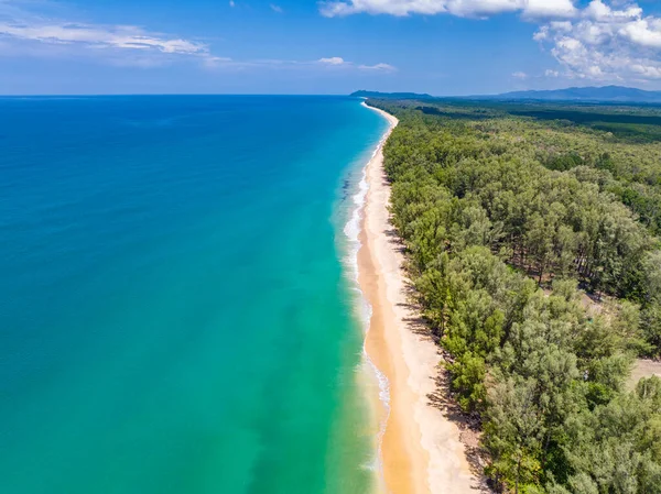 Veduta Aerea Del Khao Lampi Hat Thai Mueang National Park — Foto Stock