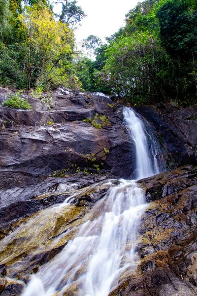 Namtok Lampee Cascada Phang Nga Tailandia Foto Alta Calidad —  Fotos de Stock