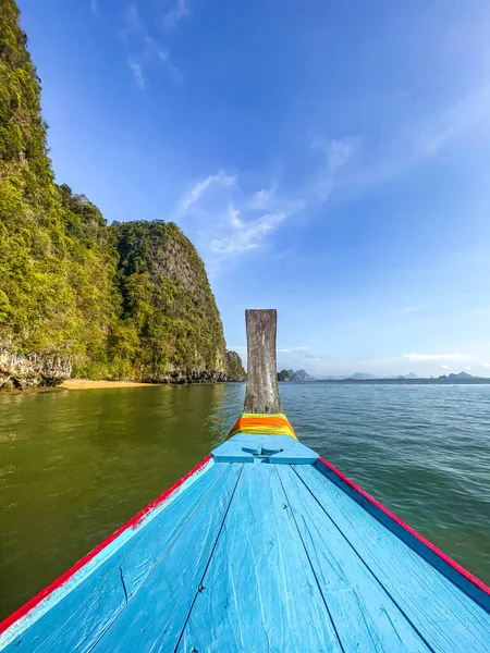Вид Залив Пханг Нга Лодки Таиланд Юго Восток — стоковое фото