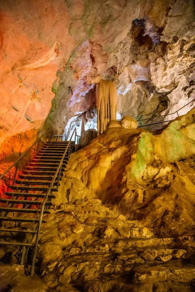 Wat Suwan Khuha Temple Cave Buddha Statues Phang Nga Thailand — Stock Photo, Image