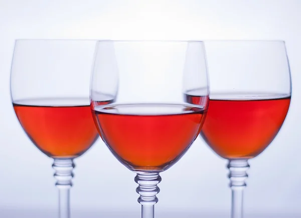 Three wineglasses — Stock Photo, Image