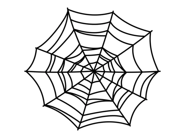 거미줄의 상징, 현실적 인 거미줄. 할로윈 클립 아트 — 스톡 벡터
