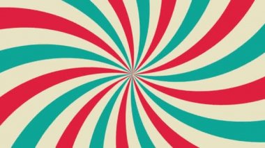 Güneş ışınları animasyonu. Güneş patlaması dönüyor. Işın ışığı