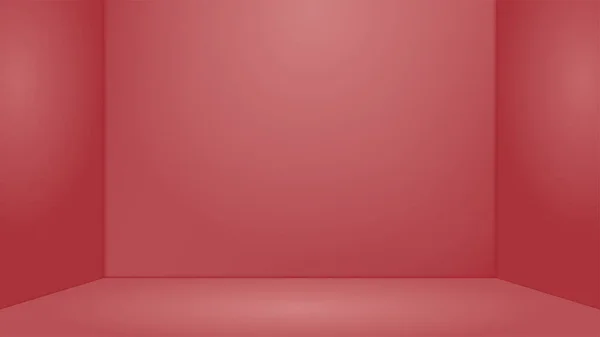 Fondo rojo de la habitación vacía . — Vector de stock