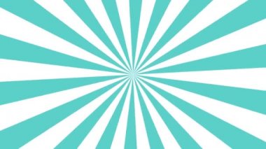 Güneş ışınları animasyonu. Güneş patlaması dönüyor. Işın ışığı