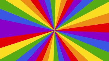Güneş ışınları animasyonu. Güneş patlaması dönüyor. Işın ışığı
