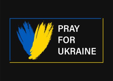 Ukrayna 'yı kurtar. Ukrayna 'nın Grunge tarzı bayrağı.