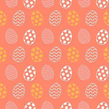 Paskalya yumurtası. Kusursuz Paskalya deseni. Vektör