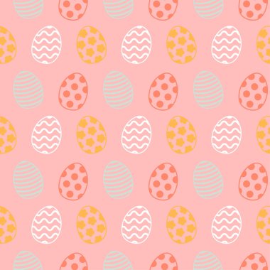 Paskalya yumurtası. Kusursuz Paskalya deseni. Vektör