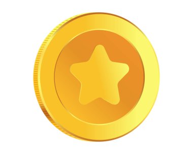 Altın para. Dönen altın sikke.