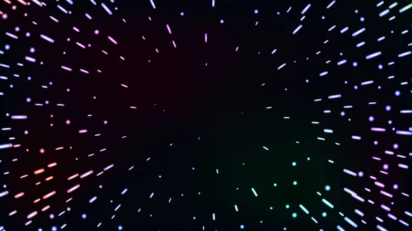 Иллюстрация Межзвездных Скоростей Быстрый Сверхскоростной Полет Пространстве Среди Звезд Звездный — стоковое фото