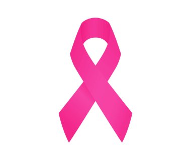 Pembe kurdele. Göğüs kanseri günü. Vektör çizimi. Göğüs kanseri farkındalığı sembolü.