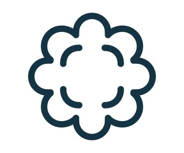 Wool icon. Sheep wool fabric symbol. Natural product material. Organic textile fabric. Vector illustration