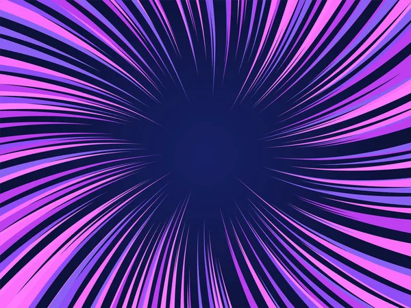 Radial Circular Neon Background Neon Rays Abstract Circular Space Background — Stockový vektor