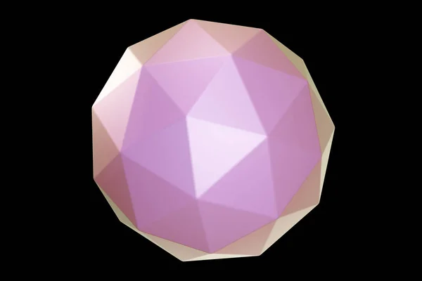 Forma Holográfica Pérola Colorido Esfera Poligonal Forma Geométrica Primitiva Geométrica — Fotografia de Stock