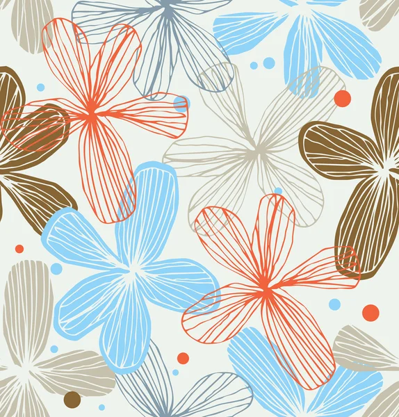 Decoratieve naadloze lacy bloemmotief. Vintage romantische elegante achtergrond. sjabloon voor textiel, wallpapers, gordijnen, decoratie — Stockvector