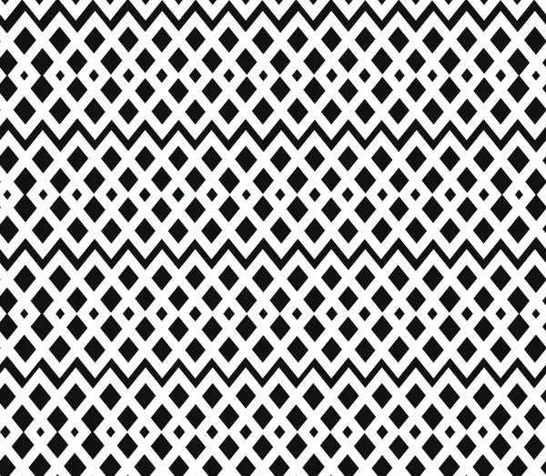 Geometric black and white seamless pattern. Netting structure. Abstract contour background — Stock Vector