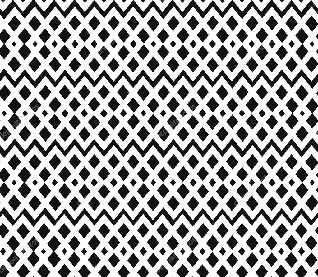 Geometric black and white seamless pattern. Netting structure. Abstract contour background