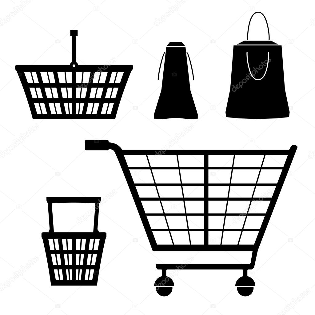 Contours shopping shop basket