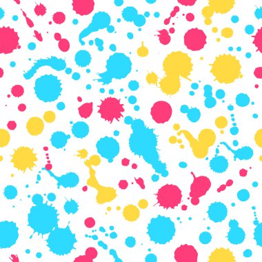 Sulu Boya renkli kesintisiz arka plan. çok renkli noktalı deseni. desen ile su lekeleri. lekesi. lekeler