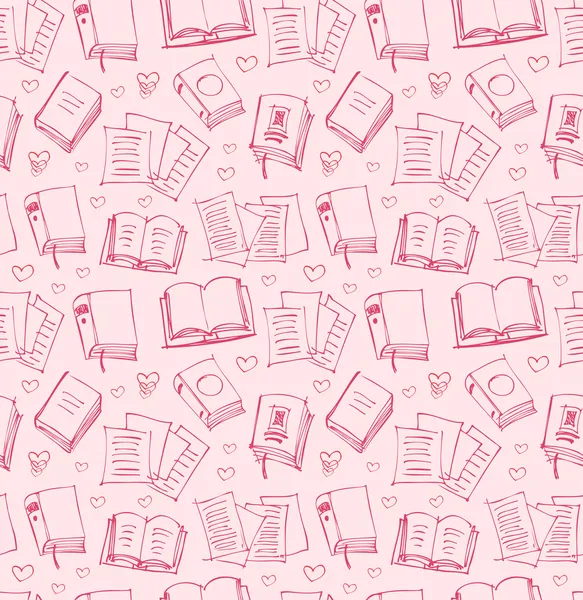 desen kitap, gazete ve kalpleri kızlar için. sorunsuz geçmiş copybooks skeçleri ile